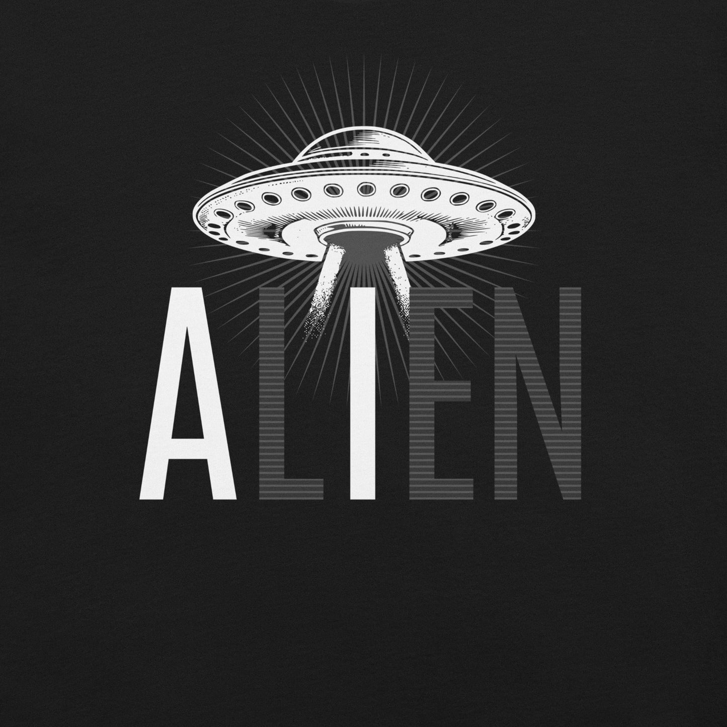 OMTHREAD ALIEN: AI-Inspired ET Vibes UFO Enthusiast Tee