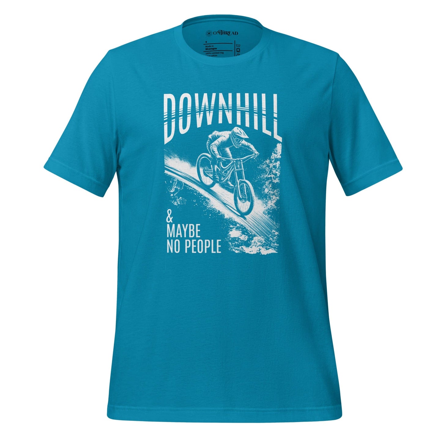 OMTHREAD Aqua / S Downhill and Maybe No People Tee