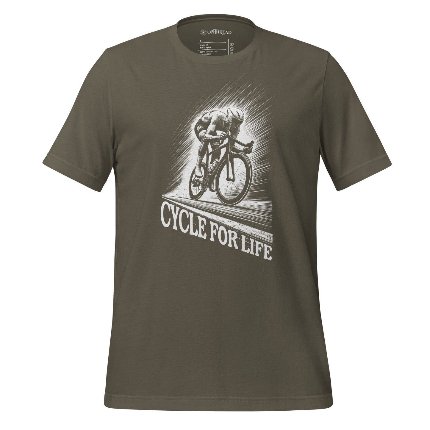OMTHREAD Army / S Cycle for Life - Embrace the Journey Tee