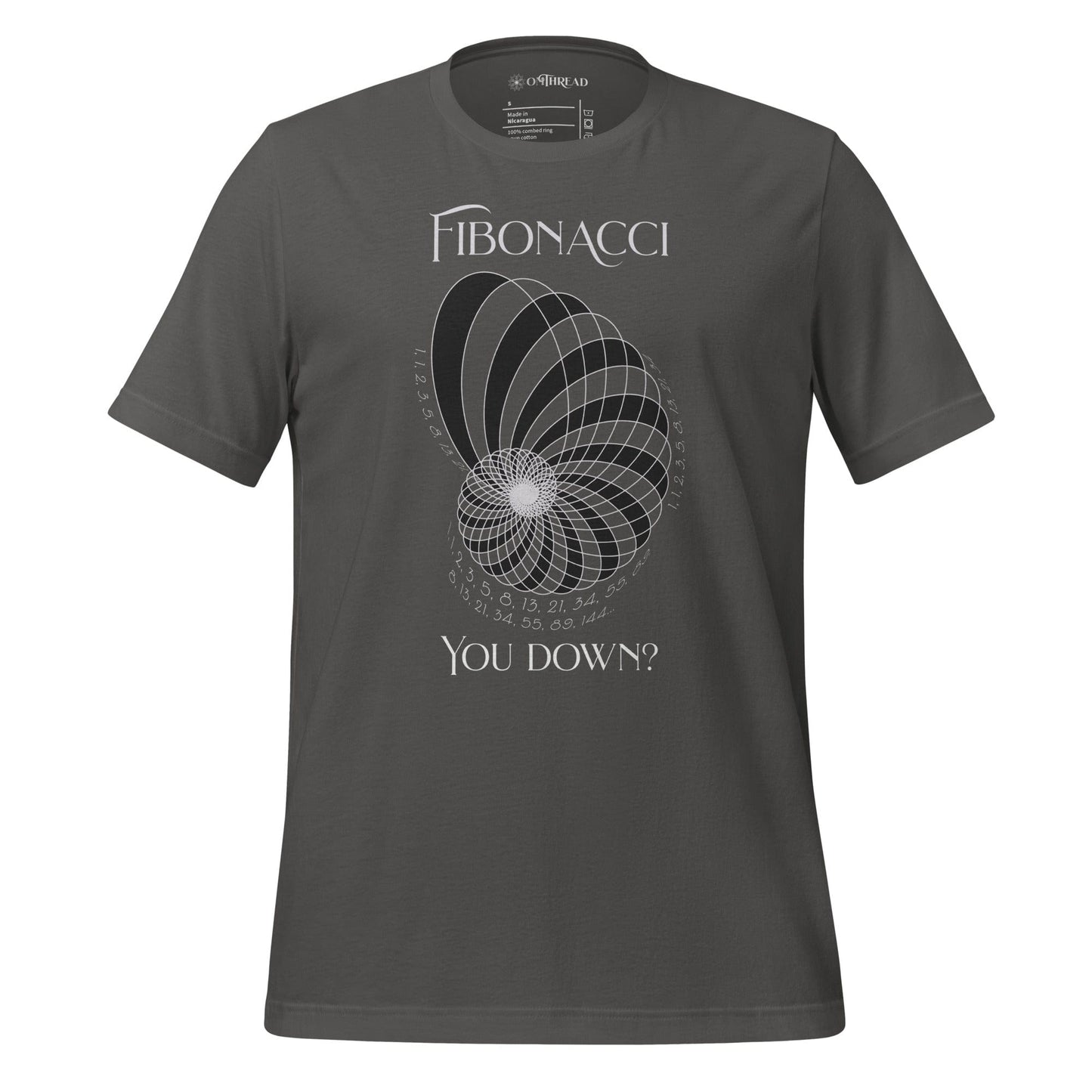 OMTHREAD Asphalt / S Fibonacci, You Down? Science Geek Tee