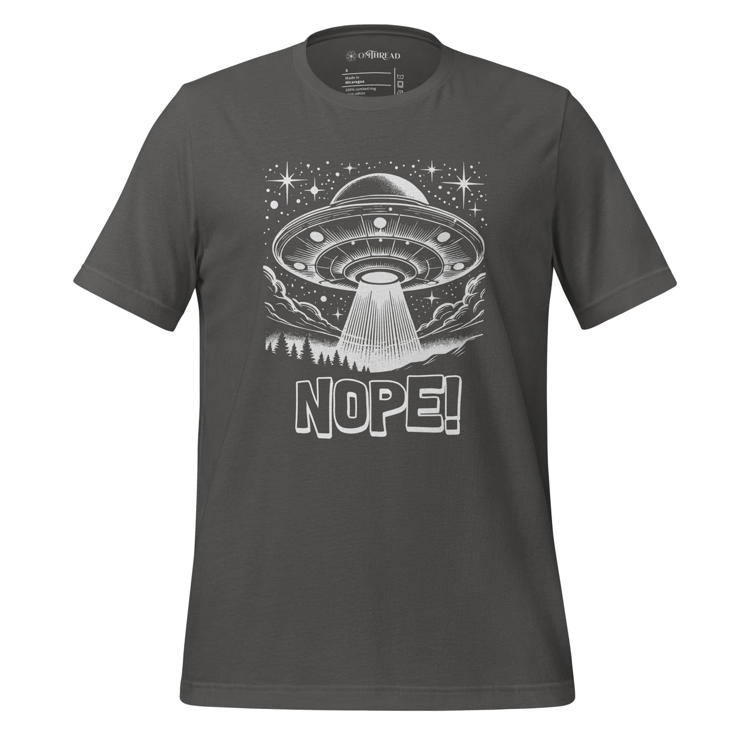 OMTHREAD Asphalt / S Out of This World Style: "NOPE" UFO Tee