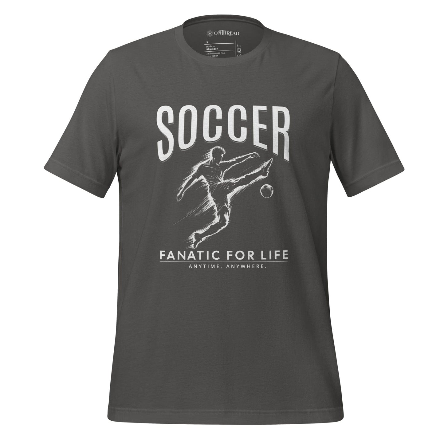 OMTHREAD Asphalt / S Soccer Fanatic for Life Tee