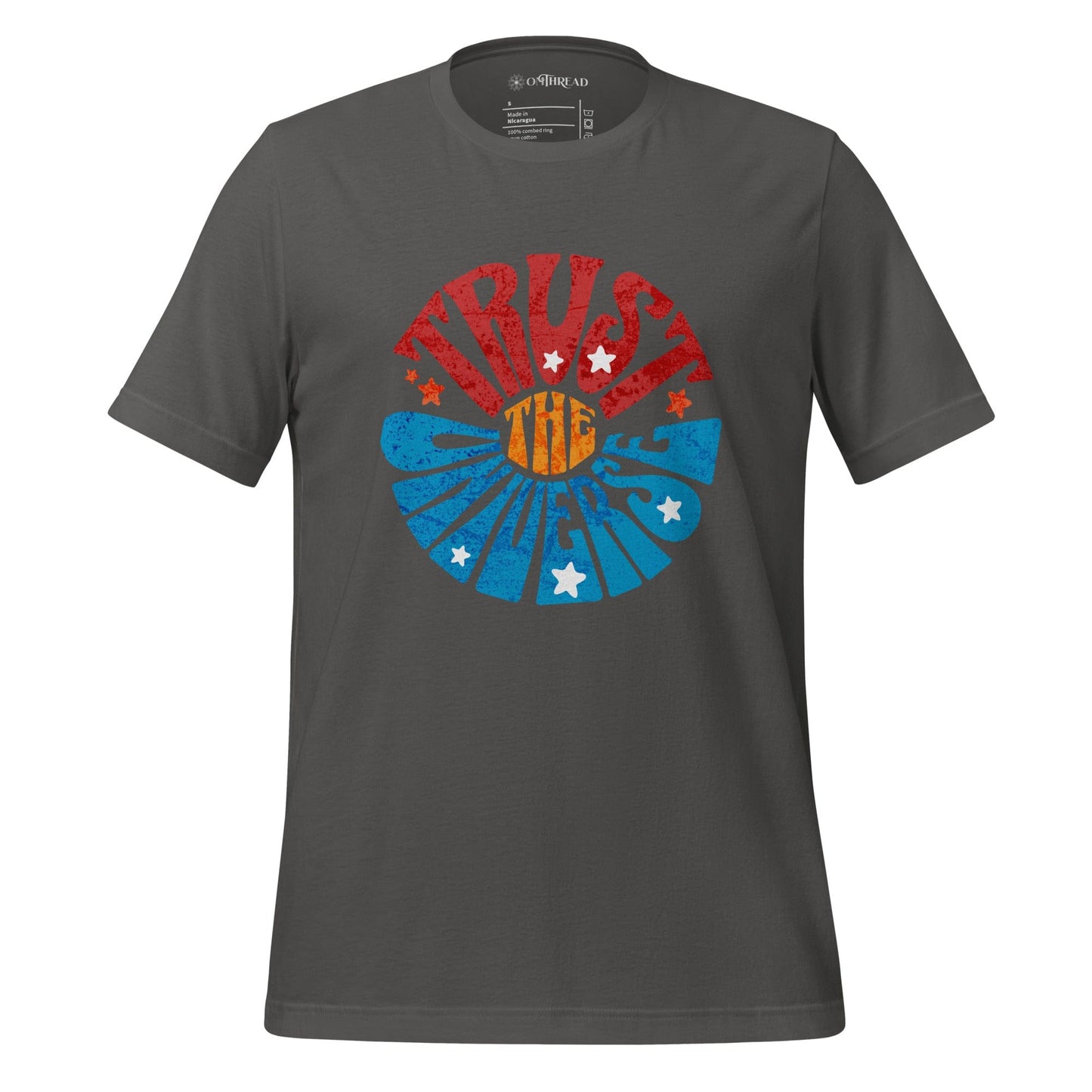 OMTHREAD Asphalt / S Trust the Universe Motivational Tee