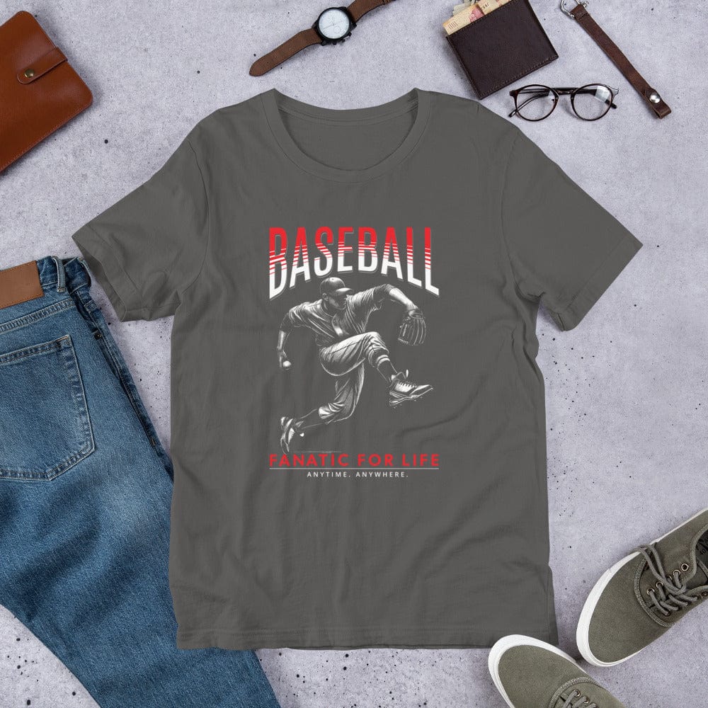 OMTHREAD Baseball Fanatic for Life Pitcher Tee