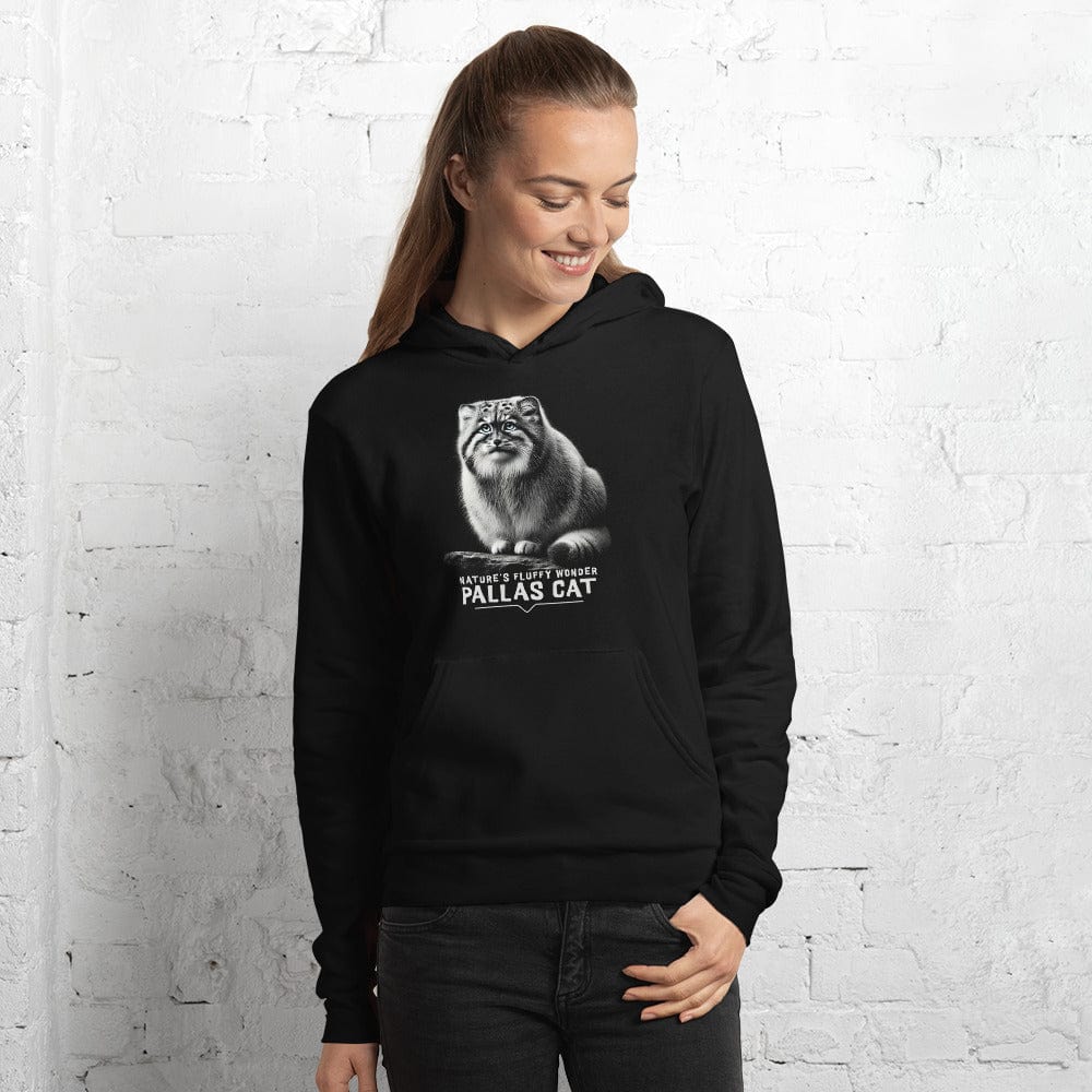OMTHREAD Black / S Pallas Cat Nature’s Fluffy Wonder Unisex Hoodie