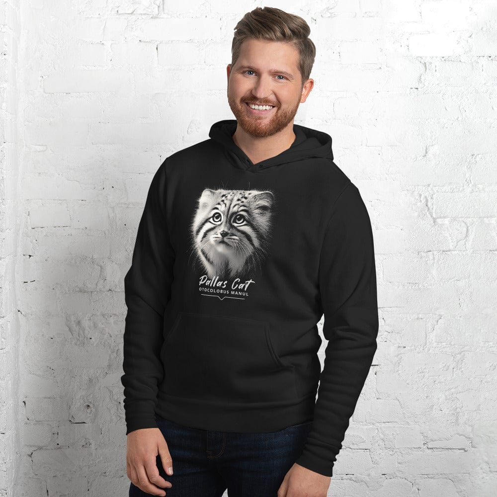 OMTHREAD Black / S Pallas Kitten | Otocolobus Manul - Unisex Hoodie