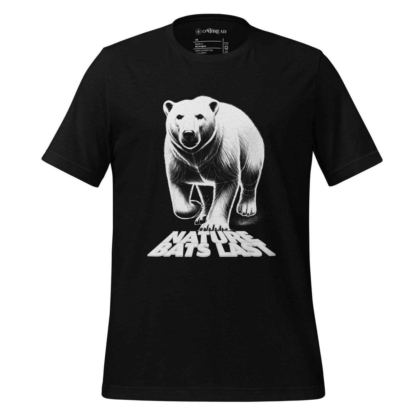 OMTHREAD Black / XS Nature Bats Last - Polar Bear Tee