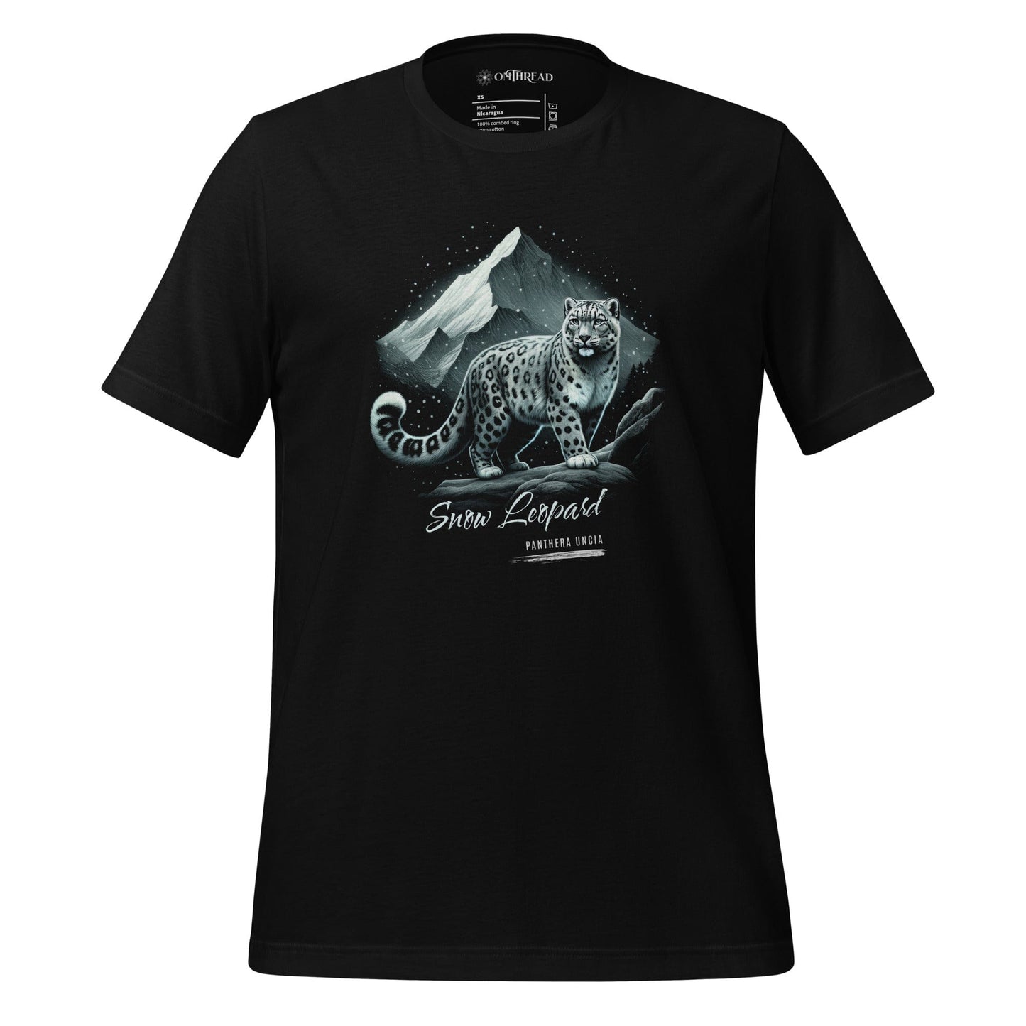 OMTHREAD Black / XS Snow Leopard Mountain Conservation Tee