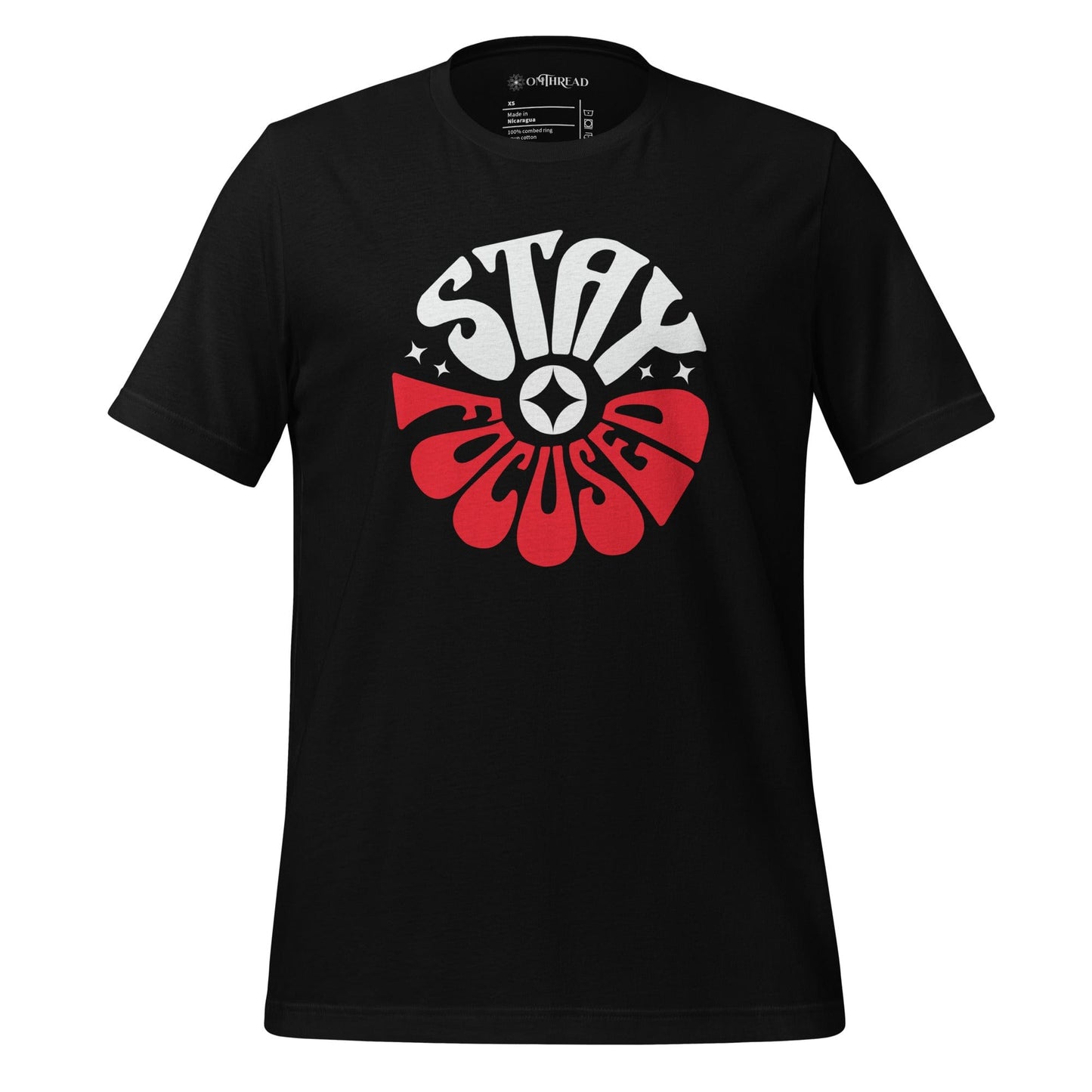 OMTHREAD Black / XS Stay Focused | Inspiring Achiever Tee for Go-Getters