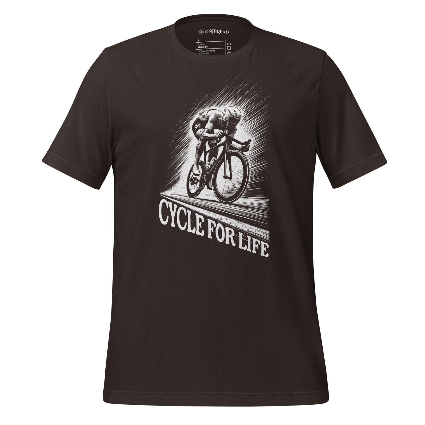 OMTHREAD Brown / S Cycle for Life - Embrace the Journey Tee