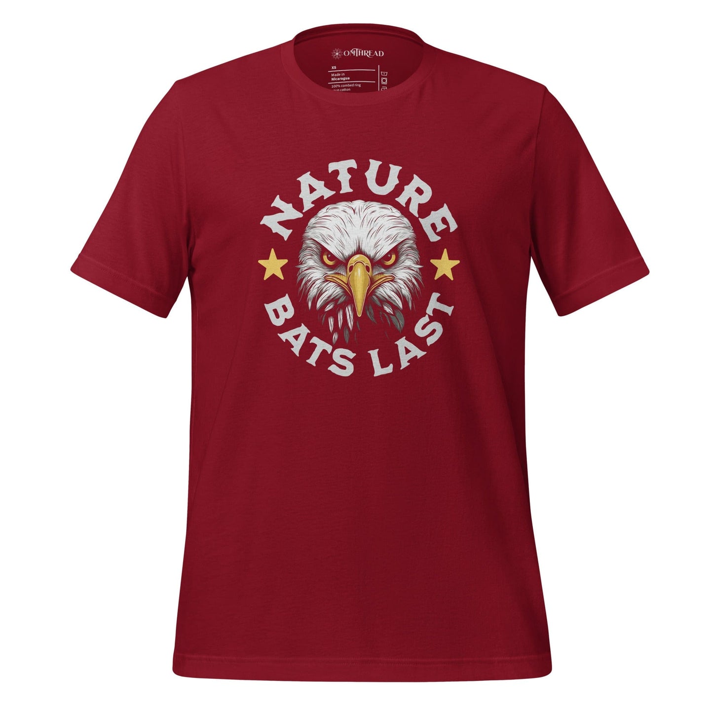 OMTHREAD Cardinal / S Nature Bats Last: Bald Eagle Tee