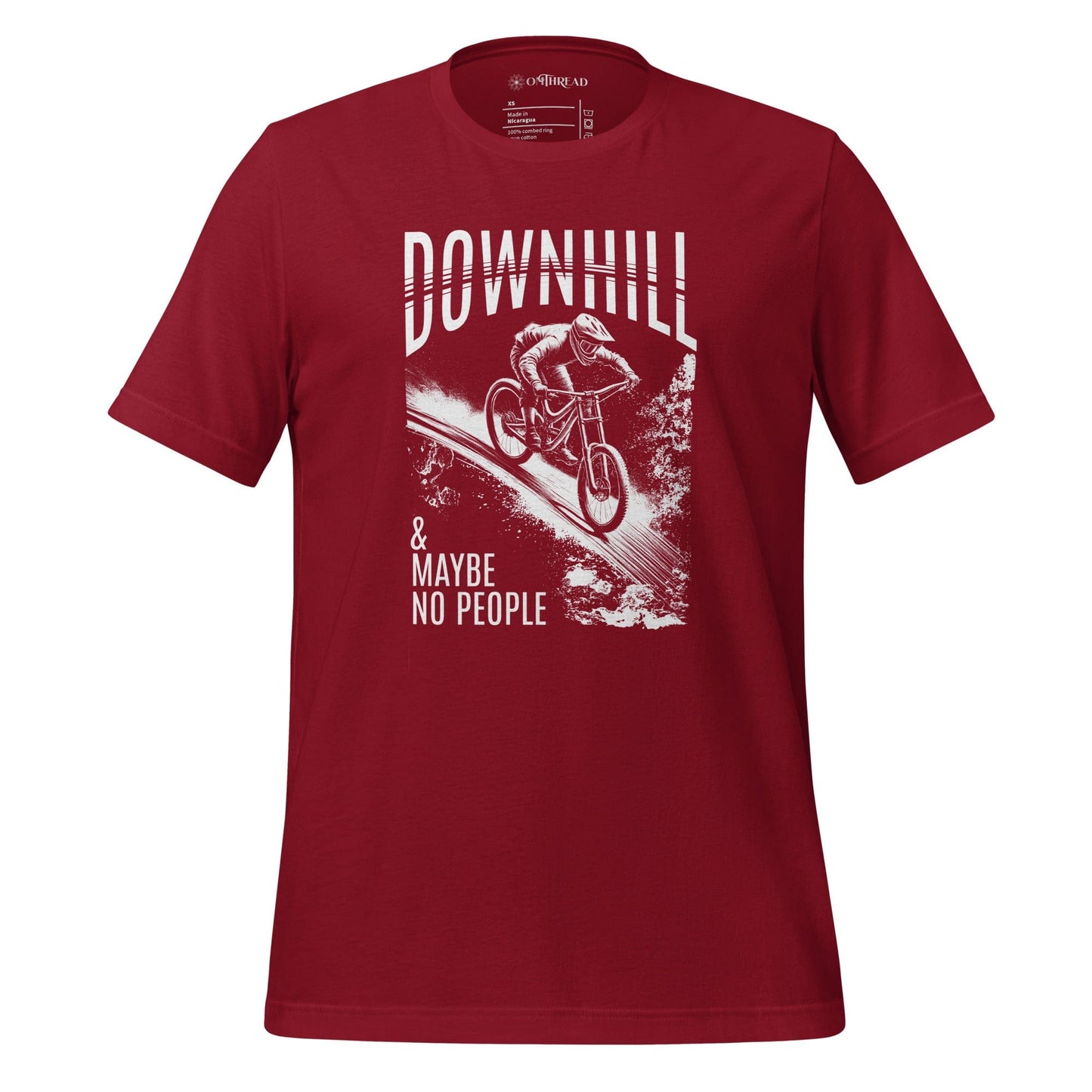 OMTHREAD Cardinal / XS Downhill and Maybe No People Tee