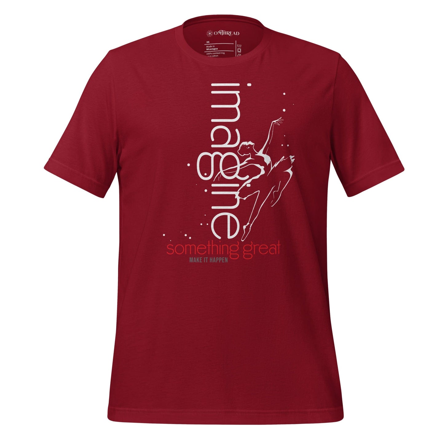 OMTHREAD Cardinal / XS Imagine Something Great Motivational Tee