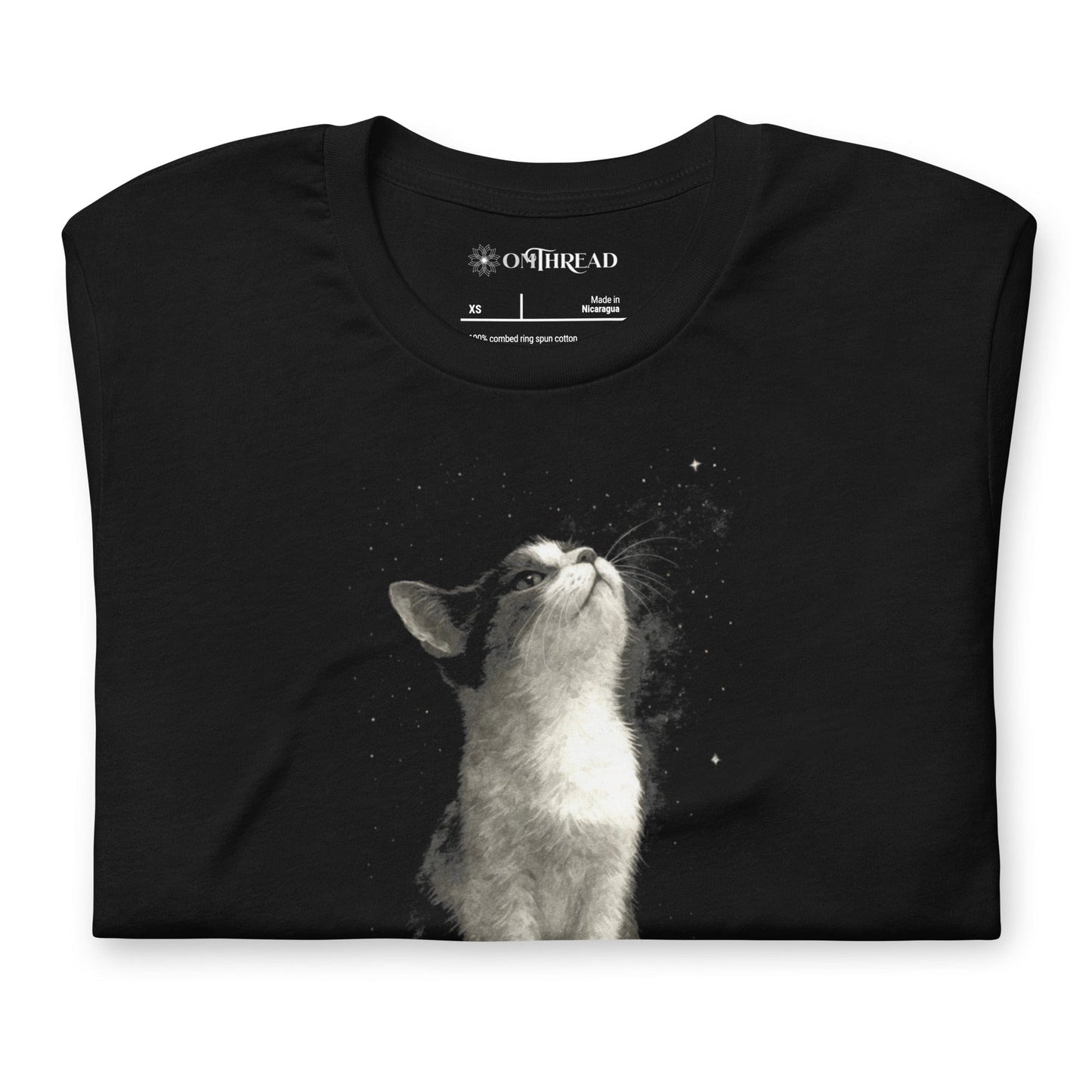 OMTHREAD Choose Peace Cat T-Shirt, Inspirational Cat Shirt, Positive Gift for Cat Lovers