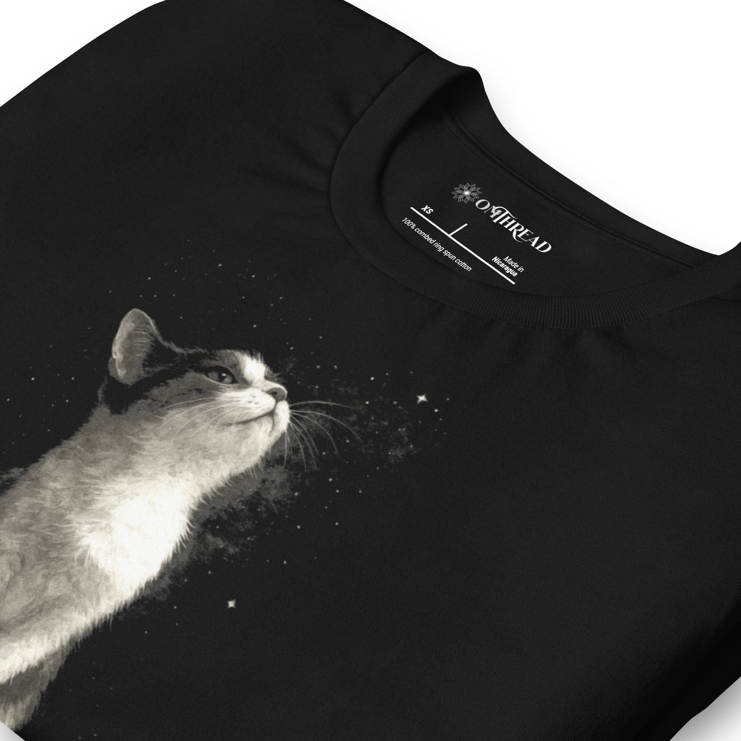 OMTHREAD Choose Peace Cat T-Shirt, Inspirational Cat Shirt, Positive Gift for Cat Lovers