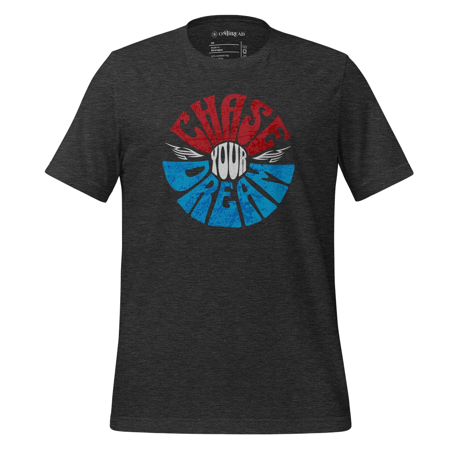 OMTHREAD Dark Grey Heather / XS Chase Your Dream Motivational Tee