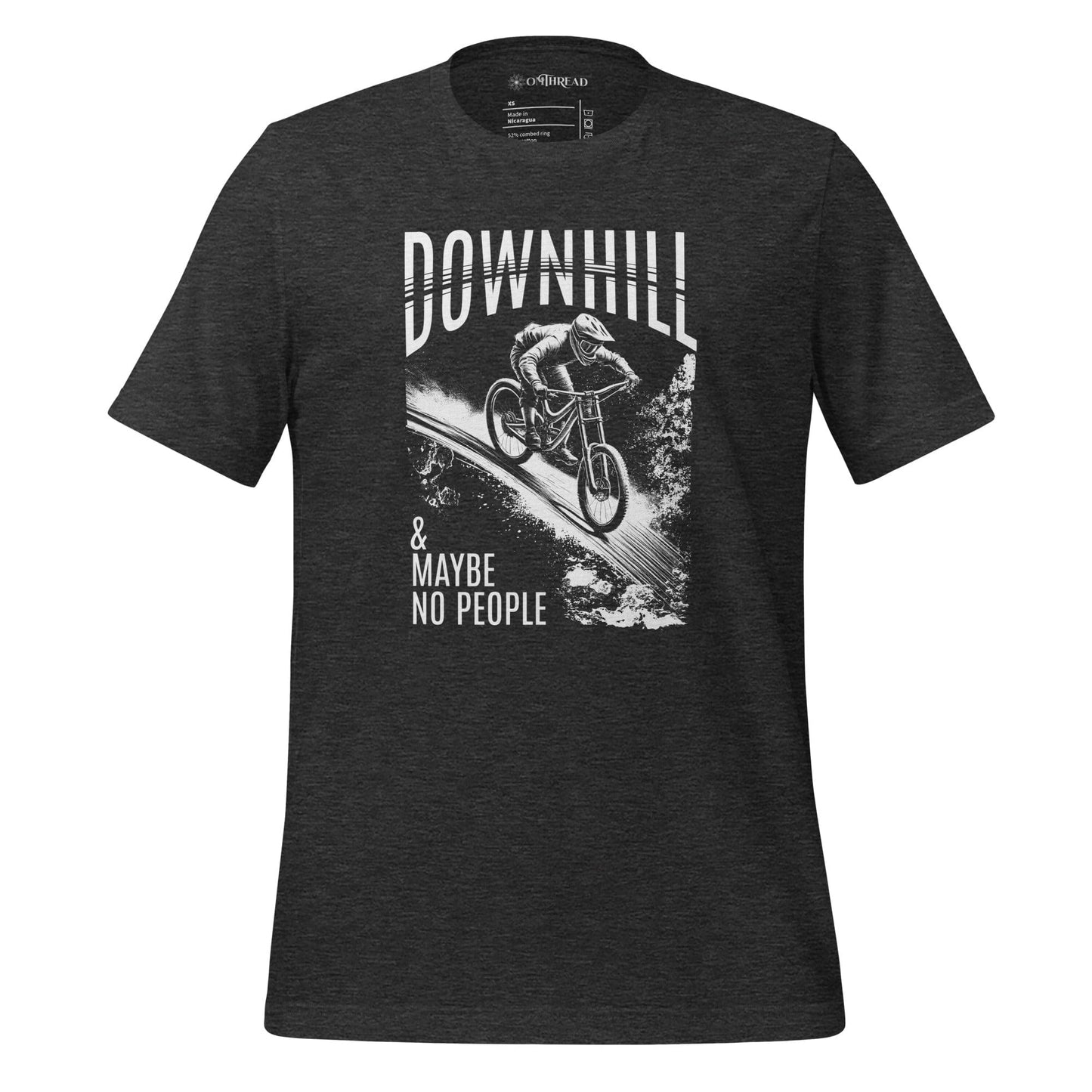 OMTHREAD Dark Grey Heather / XS Downhill and Maybe No People Tee