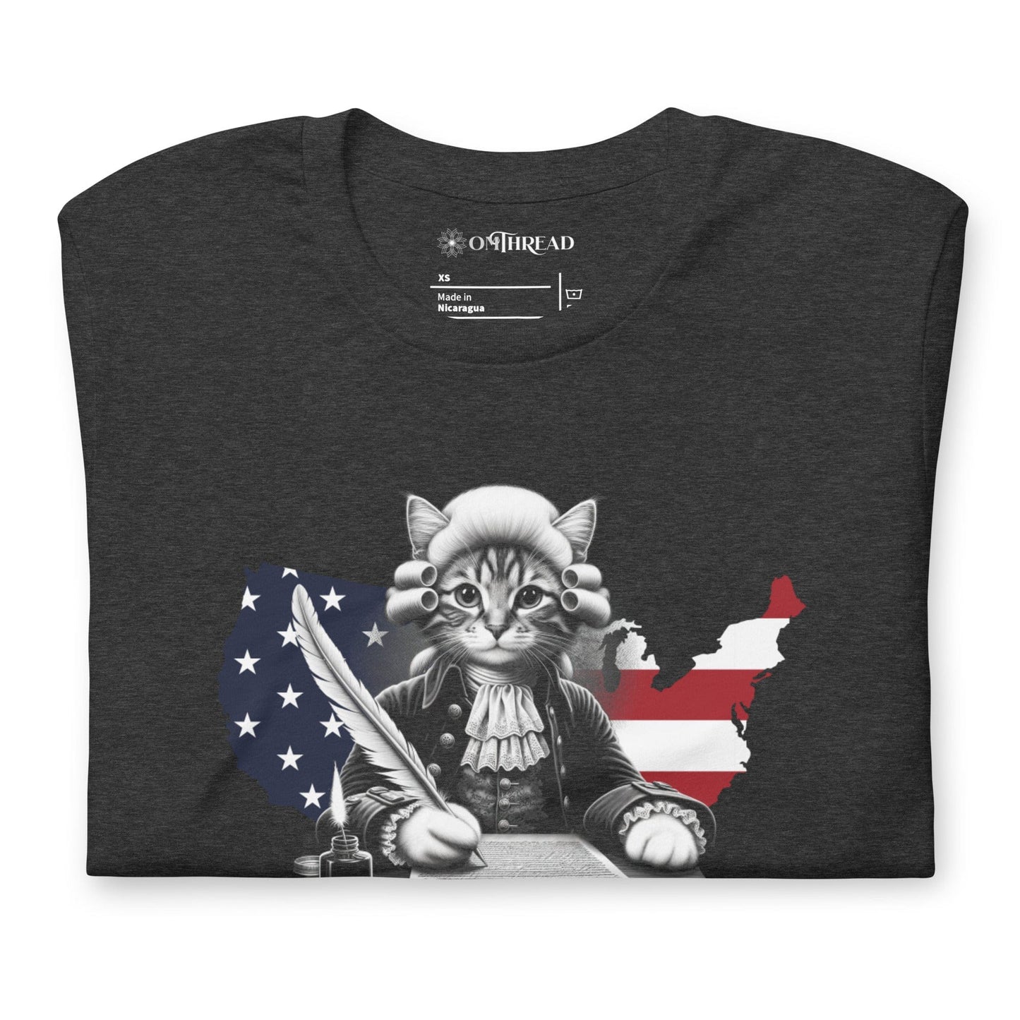 OMTHREAD Declaration of Cat Dependents T-Shirt | Funny Cat Lover Tee