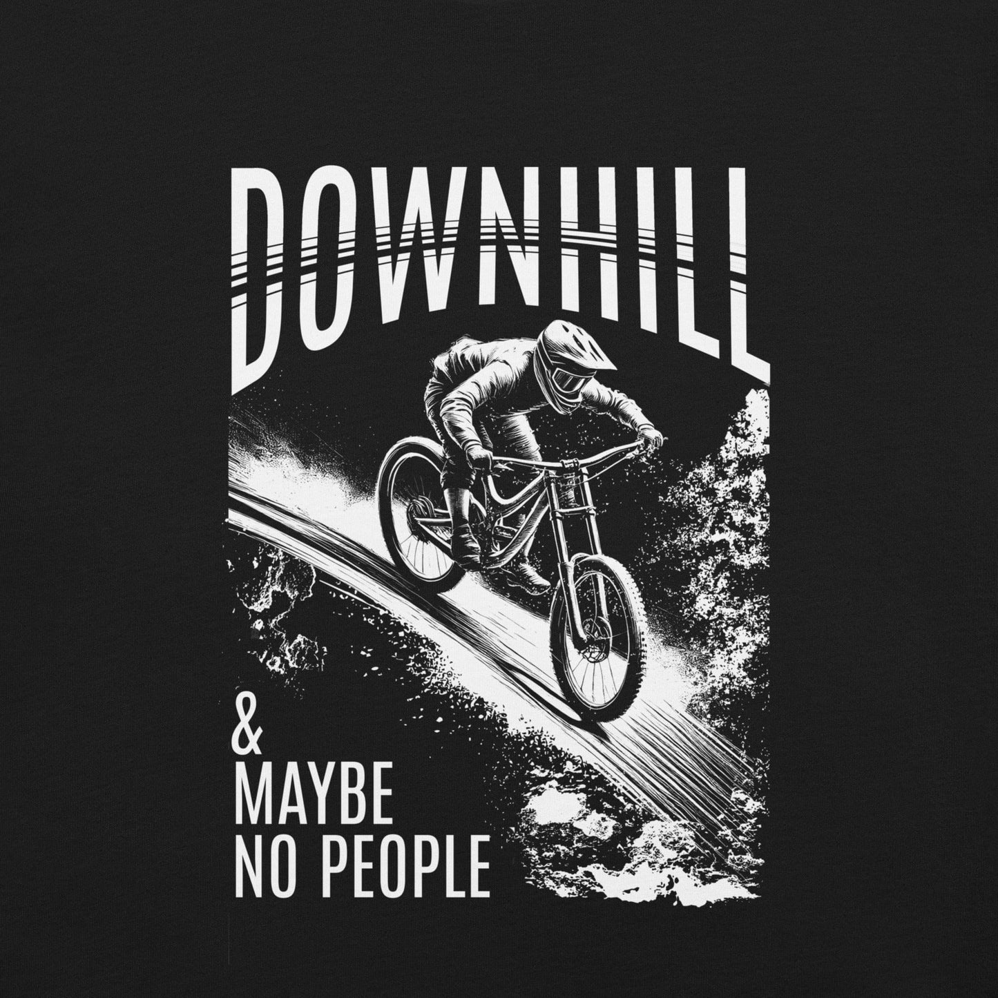 OMTHREAD Downhill and Maybe No People Tee