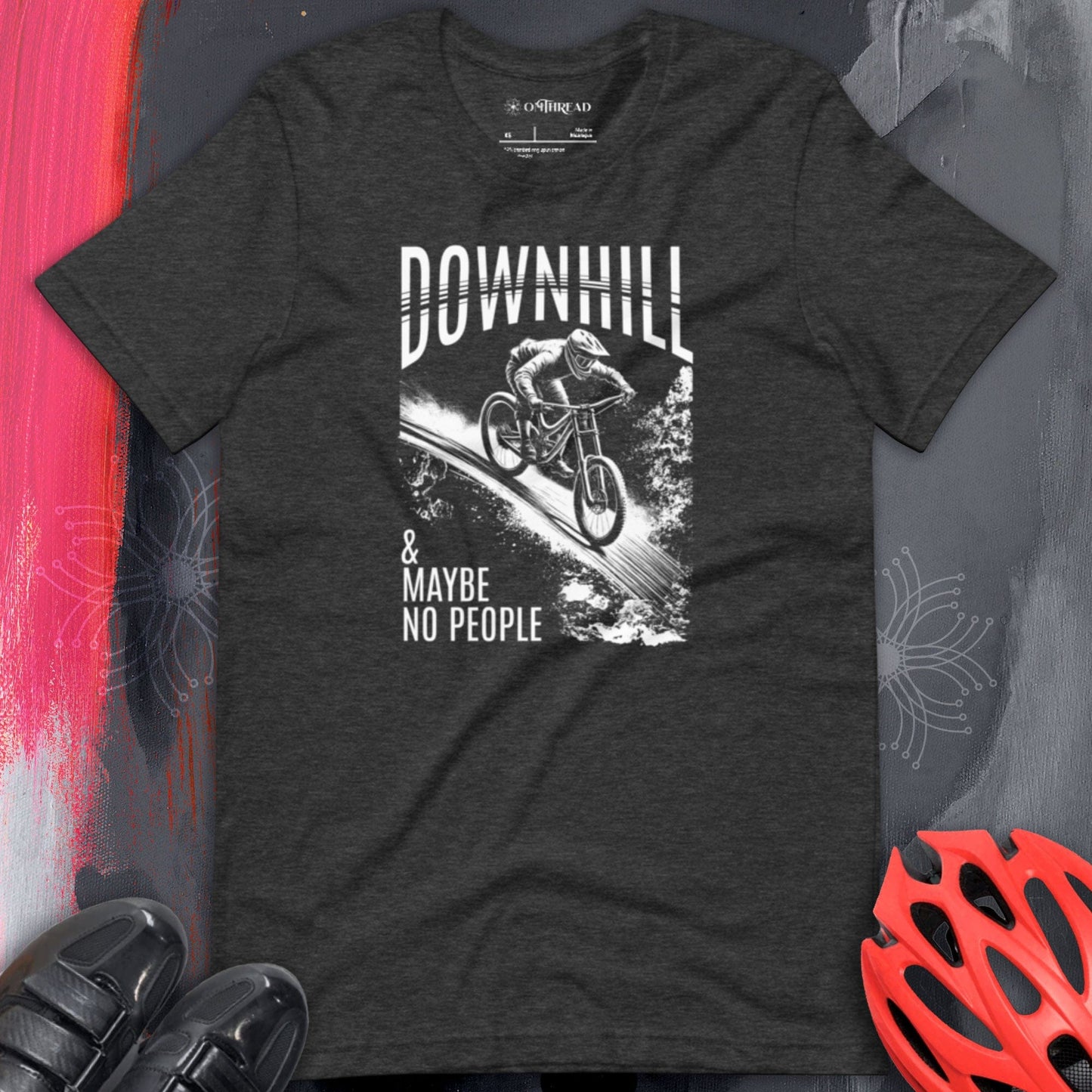 OMTHREAD Downhill and Maybe No People Tee