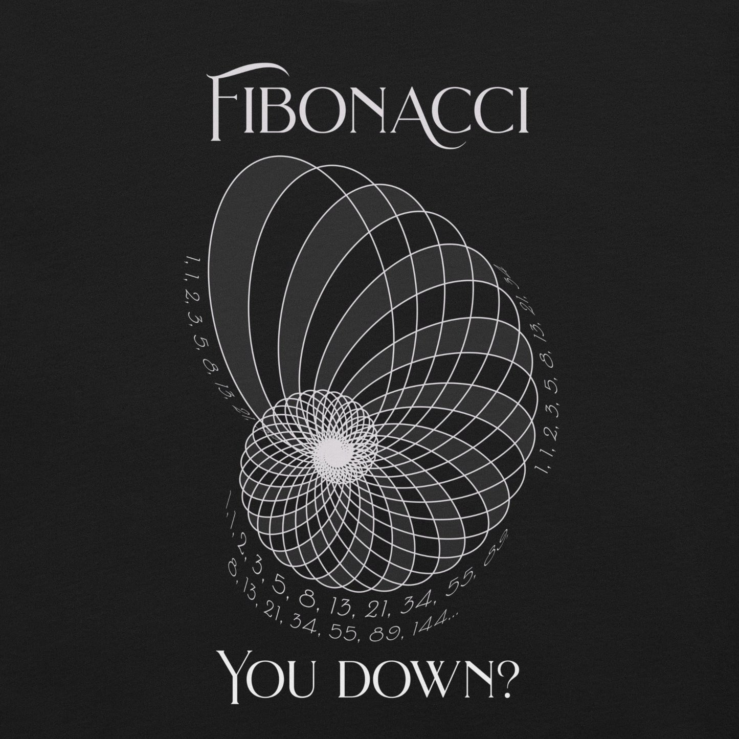 OMTHREAD Fibonacci, You Down? Science Geek Tee