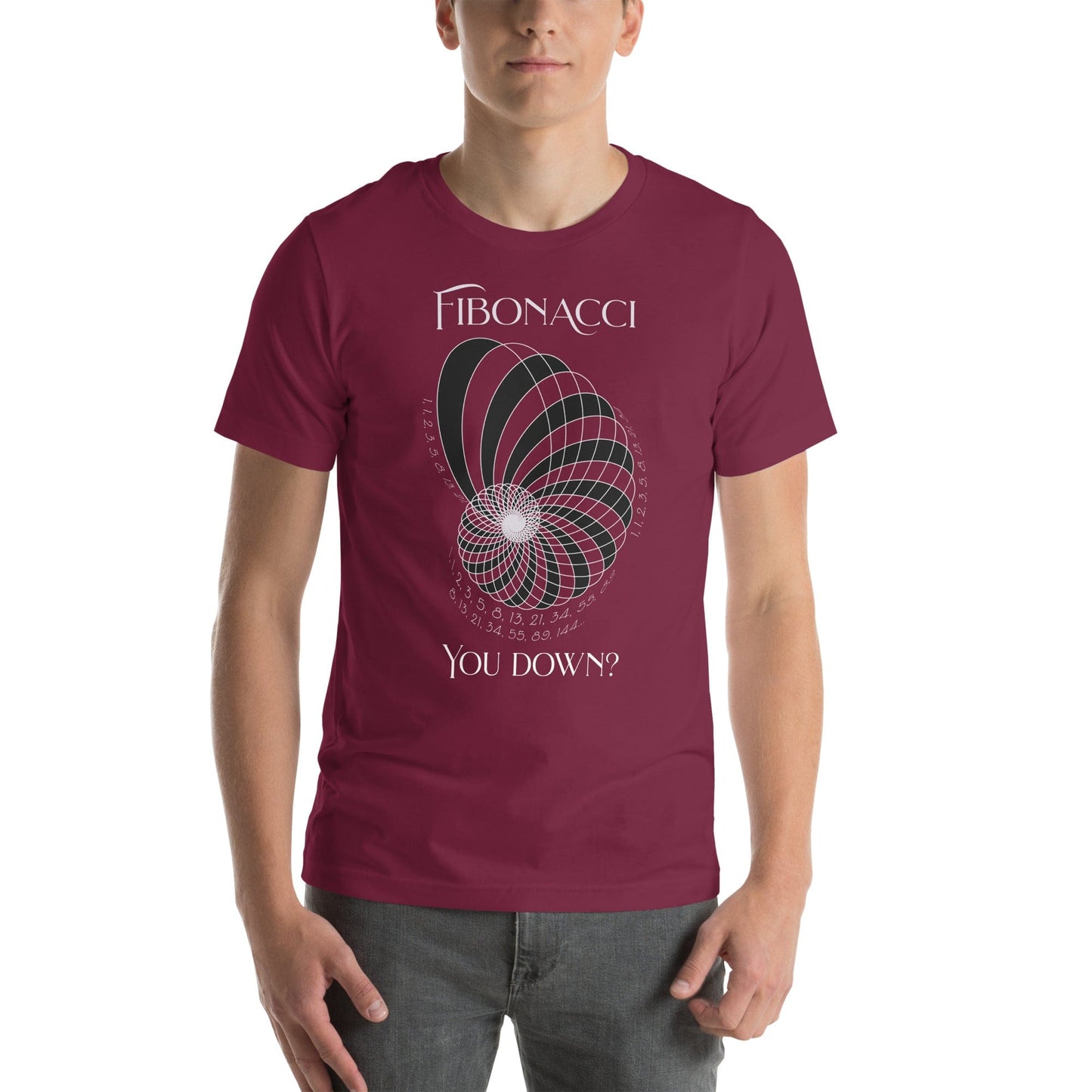 OMTHREAD Fibonacci, You Down? Science Geek Tee
