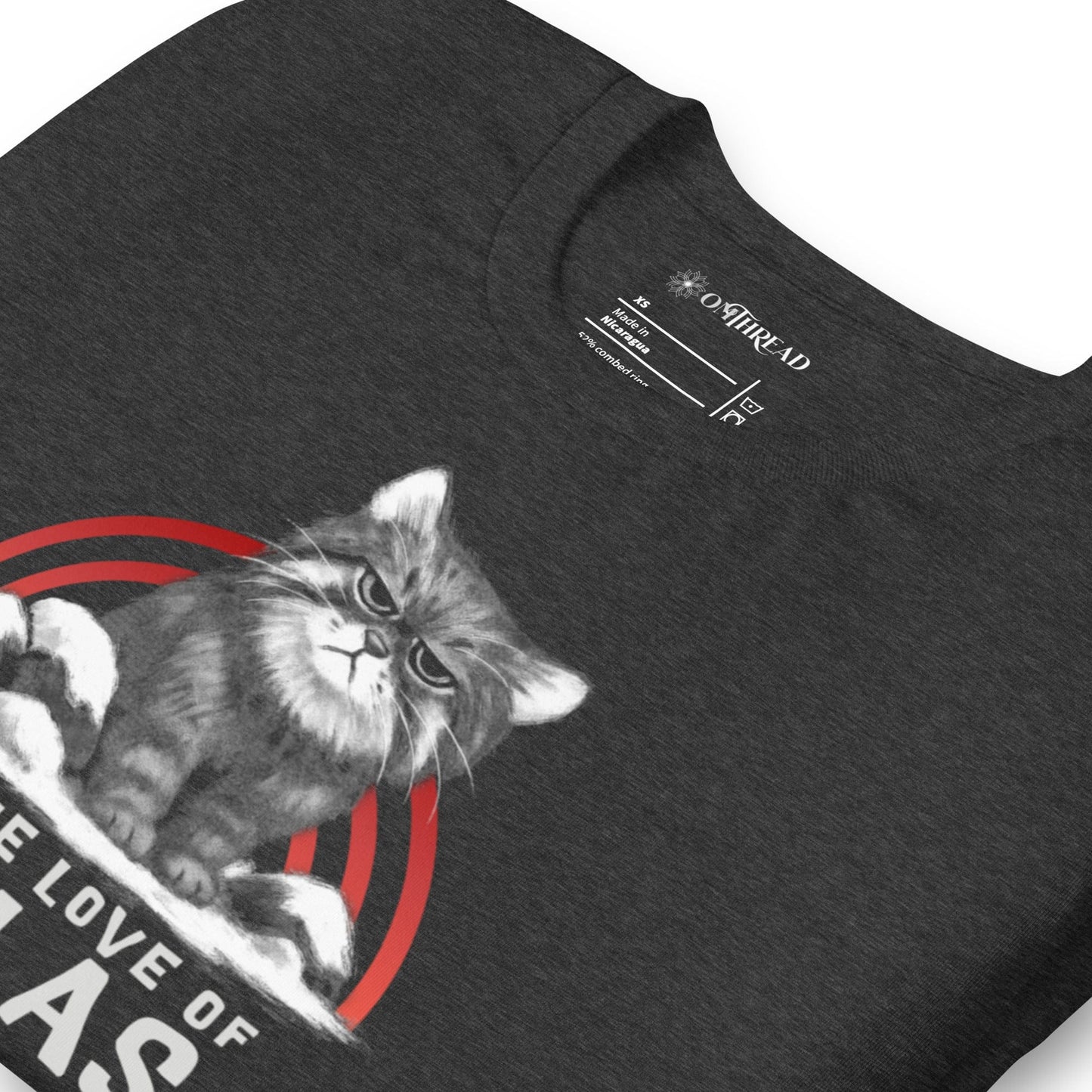 OMTHREAD For the Love of Pallas Cat T-Shirt, Grumpy Pallas Cat Shirt, Wildlife Conservation Tee
