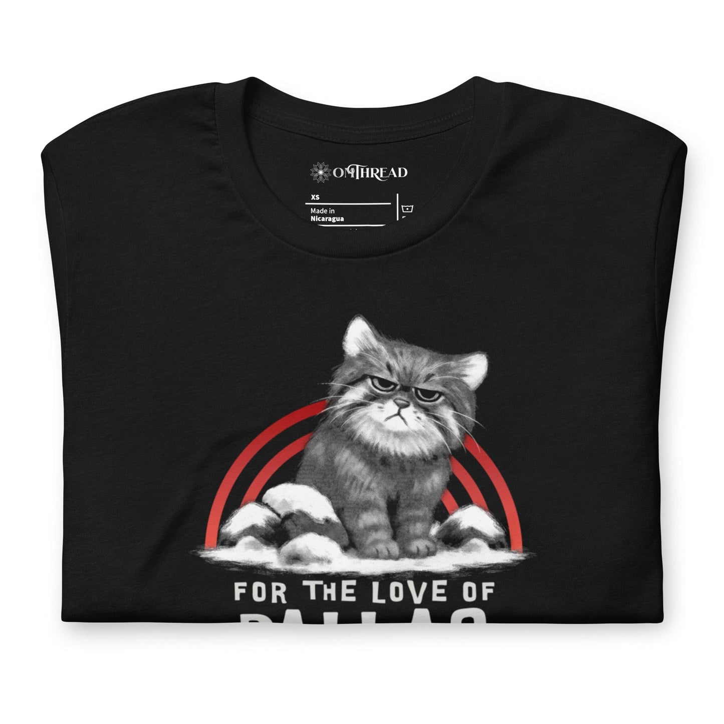 OMTHREAD For the Love of Pallas Cat T-Shirt, Grumpy Pallas Cat Shirt, Wildlife Conservation Tee