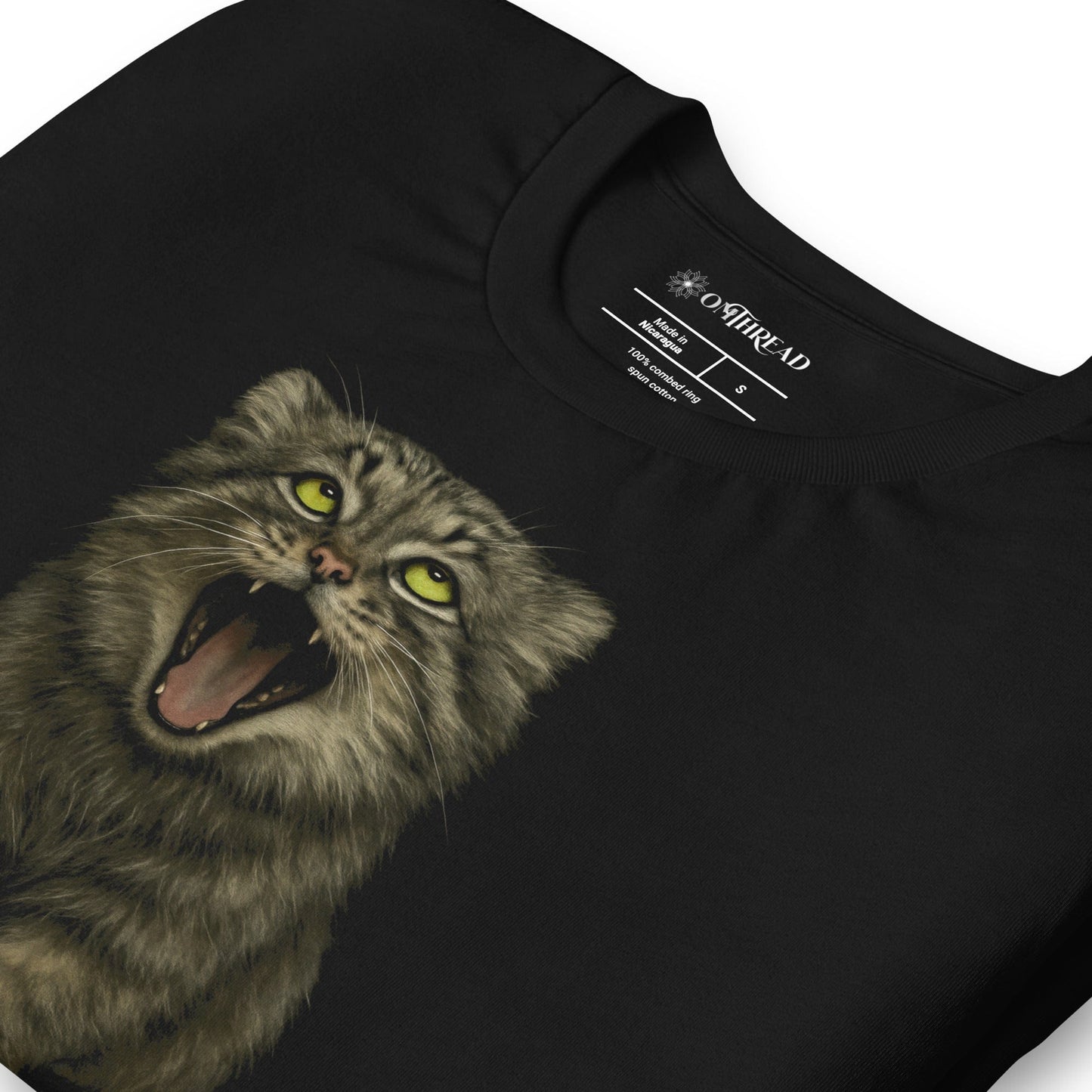 OMTHREAD Funny Pallas Cat T-Shirt Cray Cray Certified Silly for Wild Cat Lovers