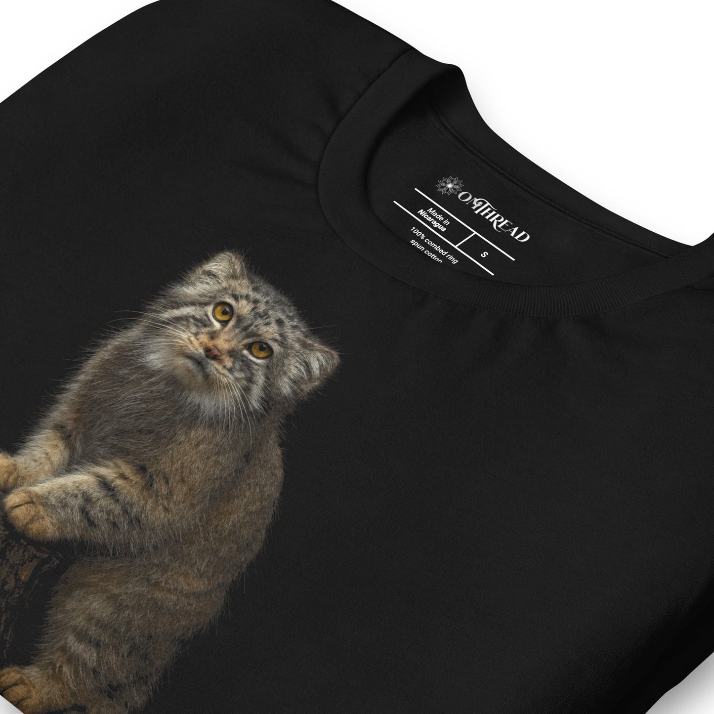 OMTHREAD Funny Pallas Cat T-Shirt The Only GOAT That Purrs Manul
