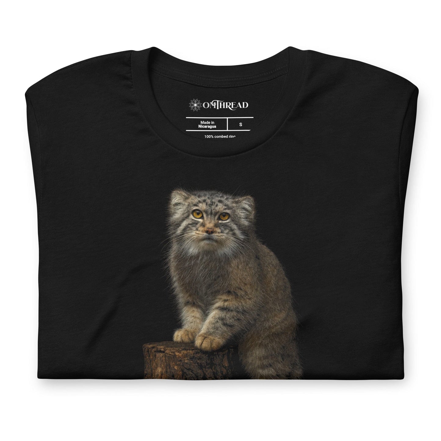 OMTHREAD Funny Pallas Cat T-Shirt The Only GOAT That Purrs Manul