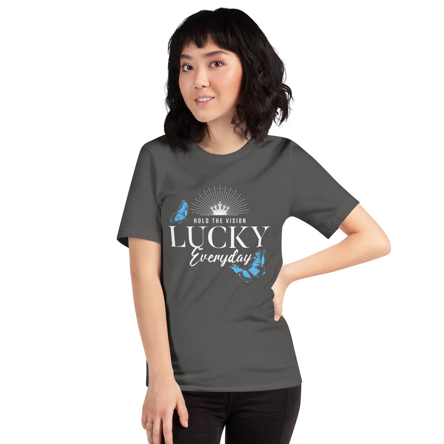 OMTHREAD Hold the Vision, Lucky Everyday Motivational Tee