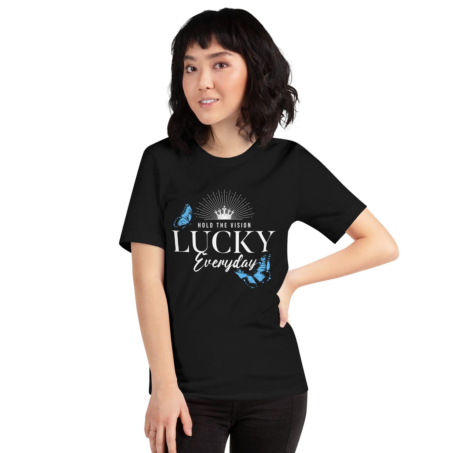 OMTHREAD Hold the Vision, Lucky Everyday Motivational Tee