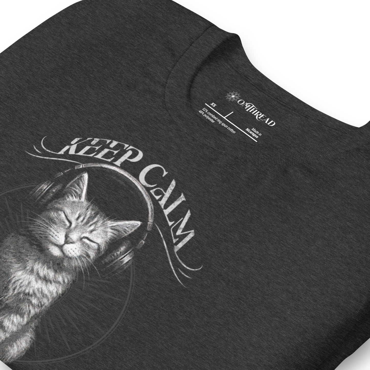 OMTHREAD Keep Calm 'N Carry On Zen Cat Lover Shirt