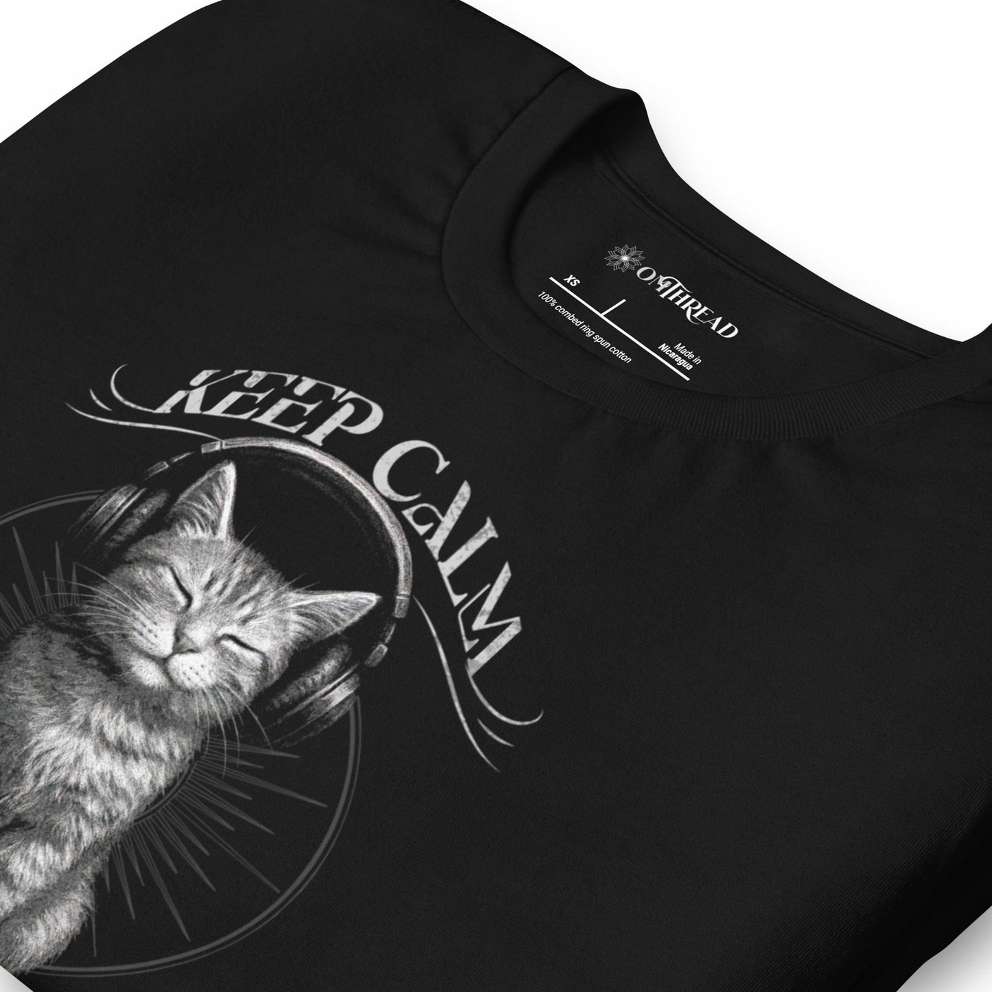 OMTHREAD Keep Calm 'N Carry On Zen Cat Lover Shirt