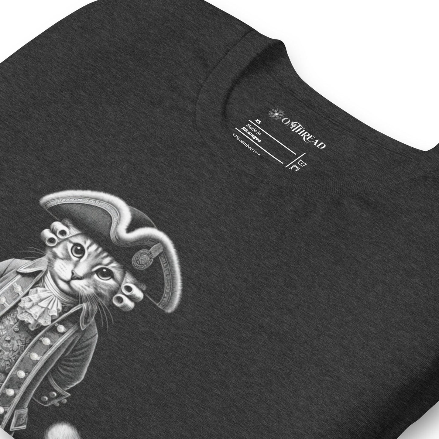 OMTHREAD Lil' General Cat T-Shirt | Funny Historical Cat Tee