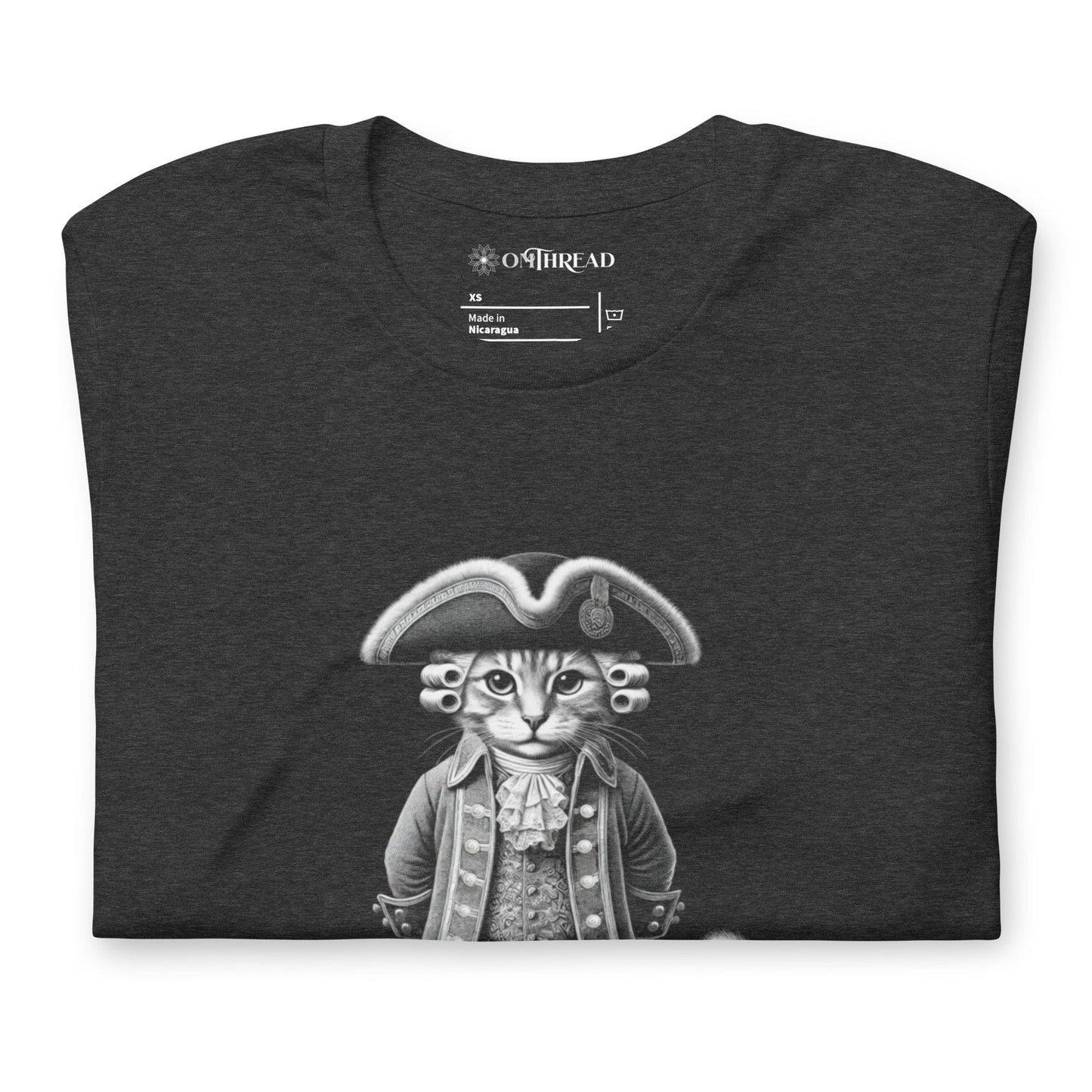 OMTHREAD Lil' General Cat T-Shirt | Funny Historical Cat Tee