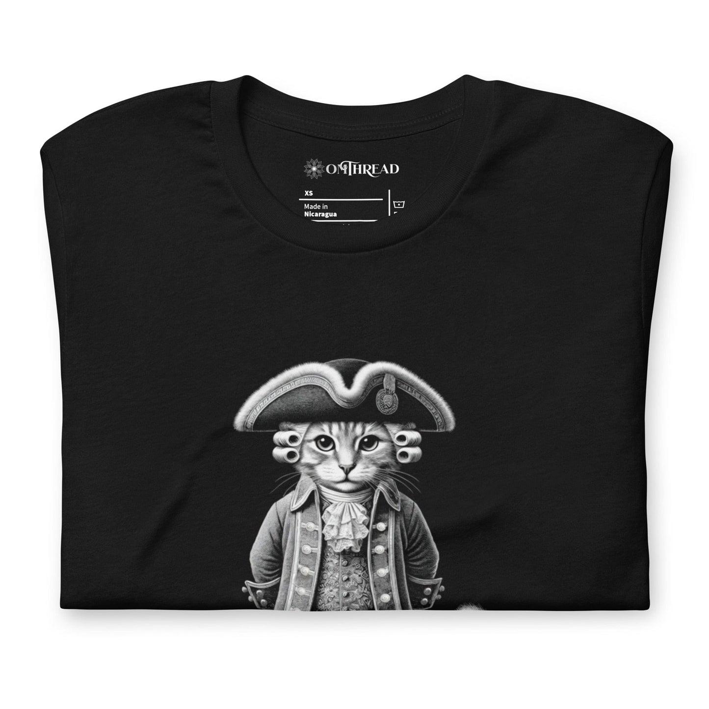 OMTHREAD Lil' General Cat T-Shirt | Funny Historical Cat Tee
