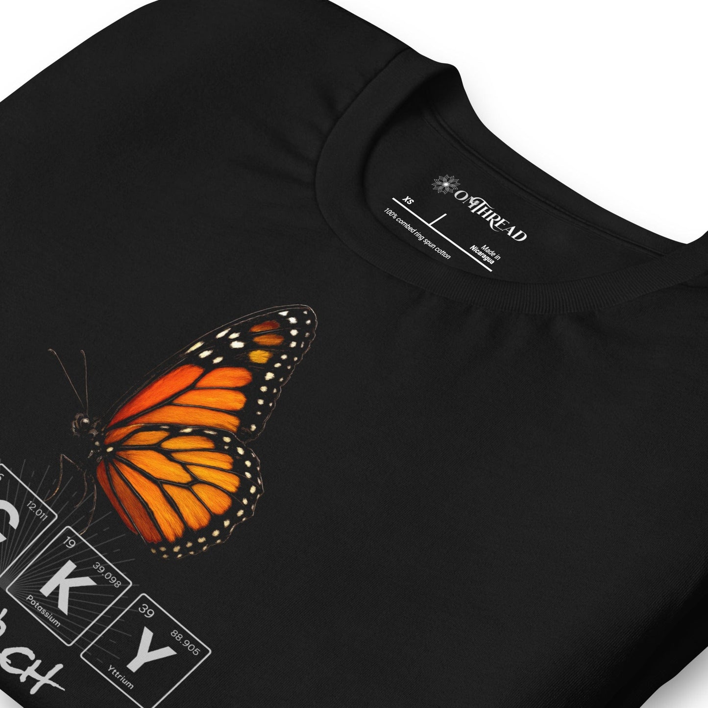 OMTHREAD Lucky Monarch Butterfly Shirt Science and Nature Tee