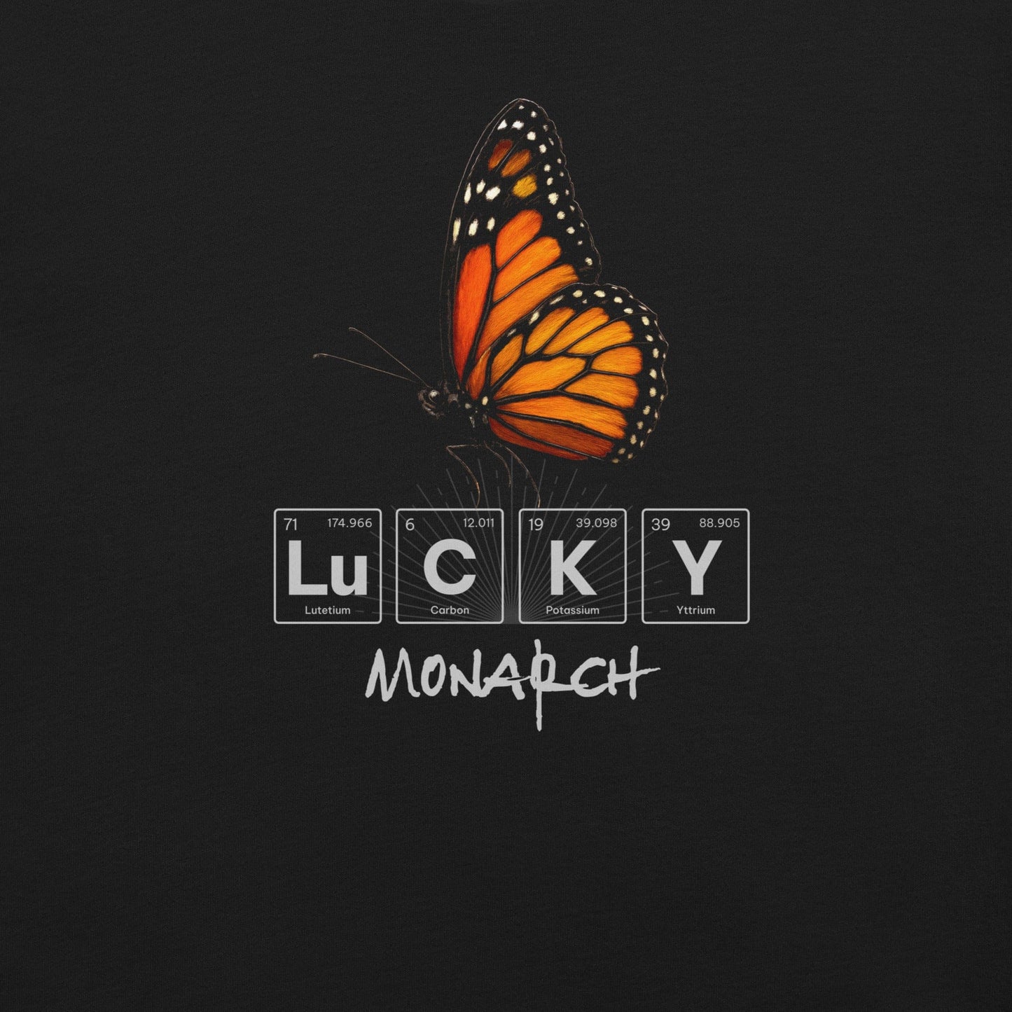 OMTHREAD Lucky Monarch Butterfly Shirt Science and Nature Tee