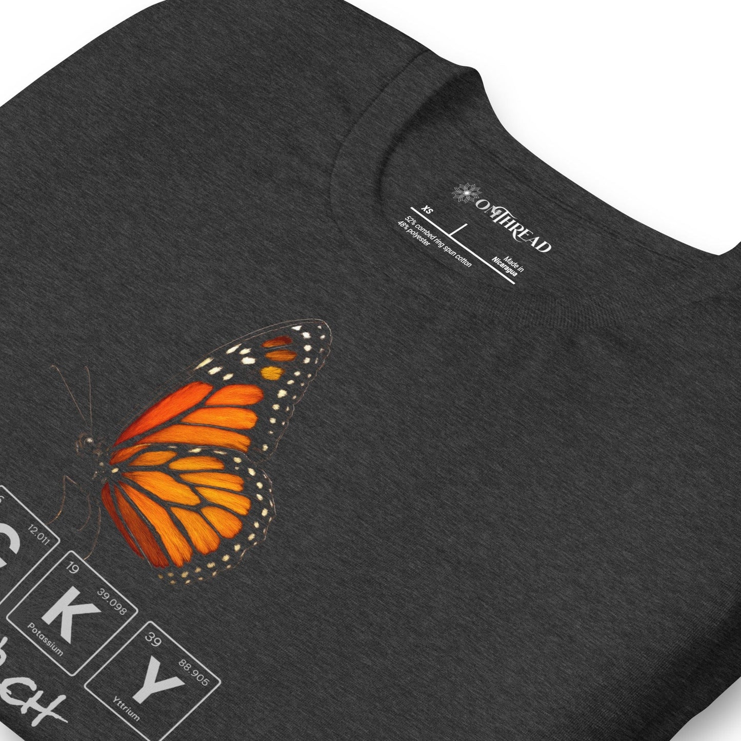 OMTHREAD Lucky Monarch Butterfly Shirt Science and Nature Tee