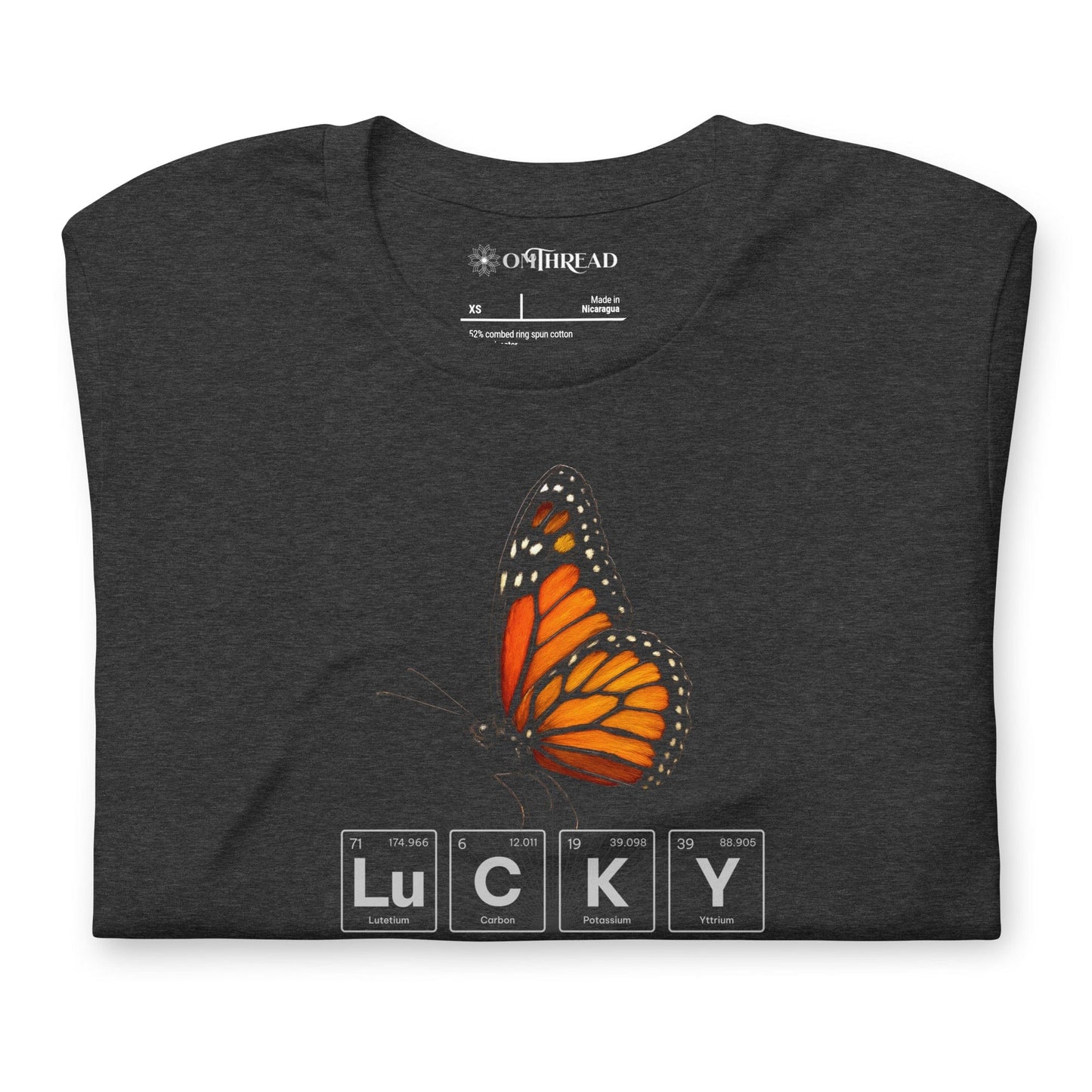 OMTHREAD Lucky Monarch Butterfly Shirt Science and Nature Tee