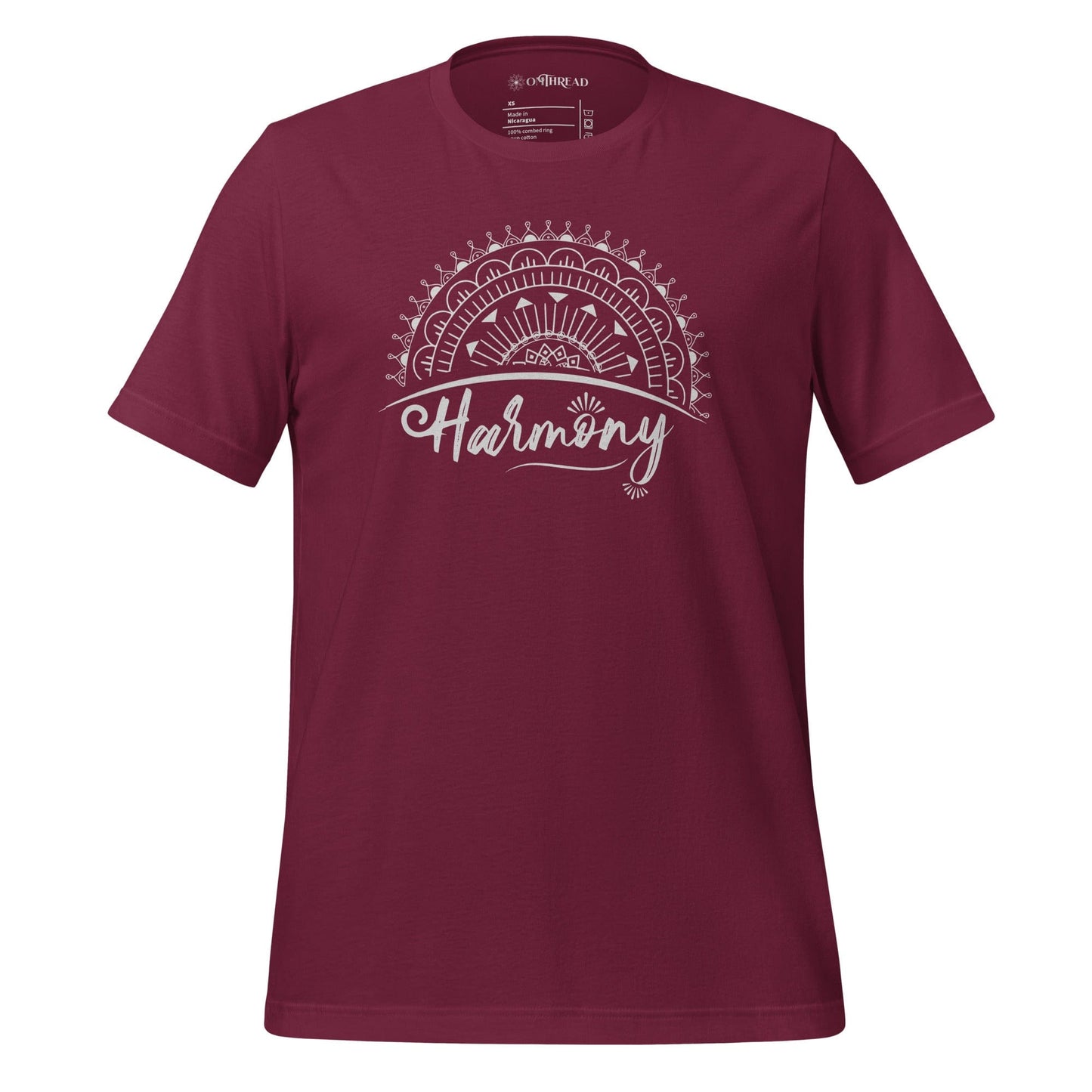 OMTHREAD Maroon / XS Harmony Fan Yoga Tee
