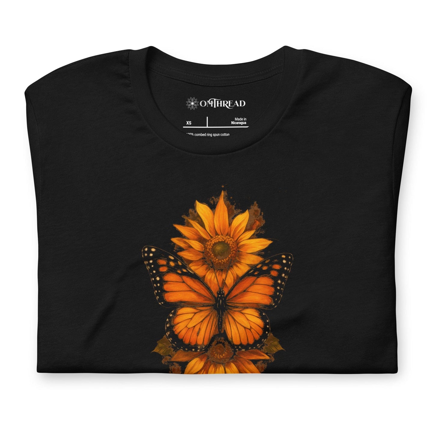 OMTHREAD Monarch Butterfly and Sunflower Shirt Monarch Magic