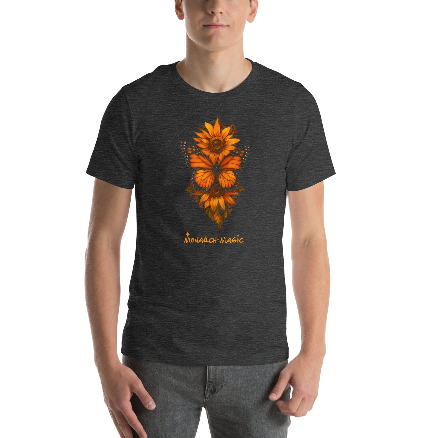 OMTHREAD Monarch Butterfly and Sunflower Shirt Monarch Magic