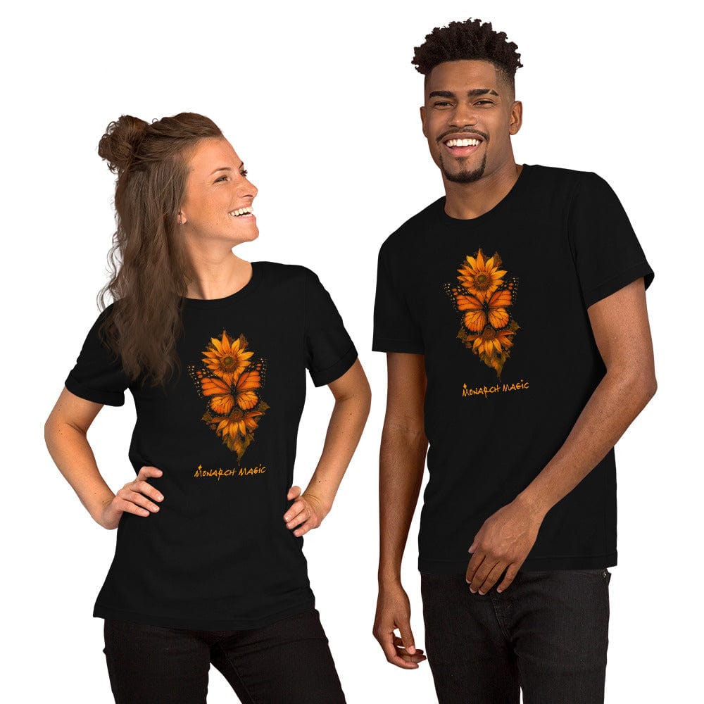 OMTHREAD Monarch Butterfly and Sunflower Shirt Monarch Magic