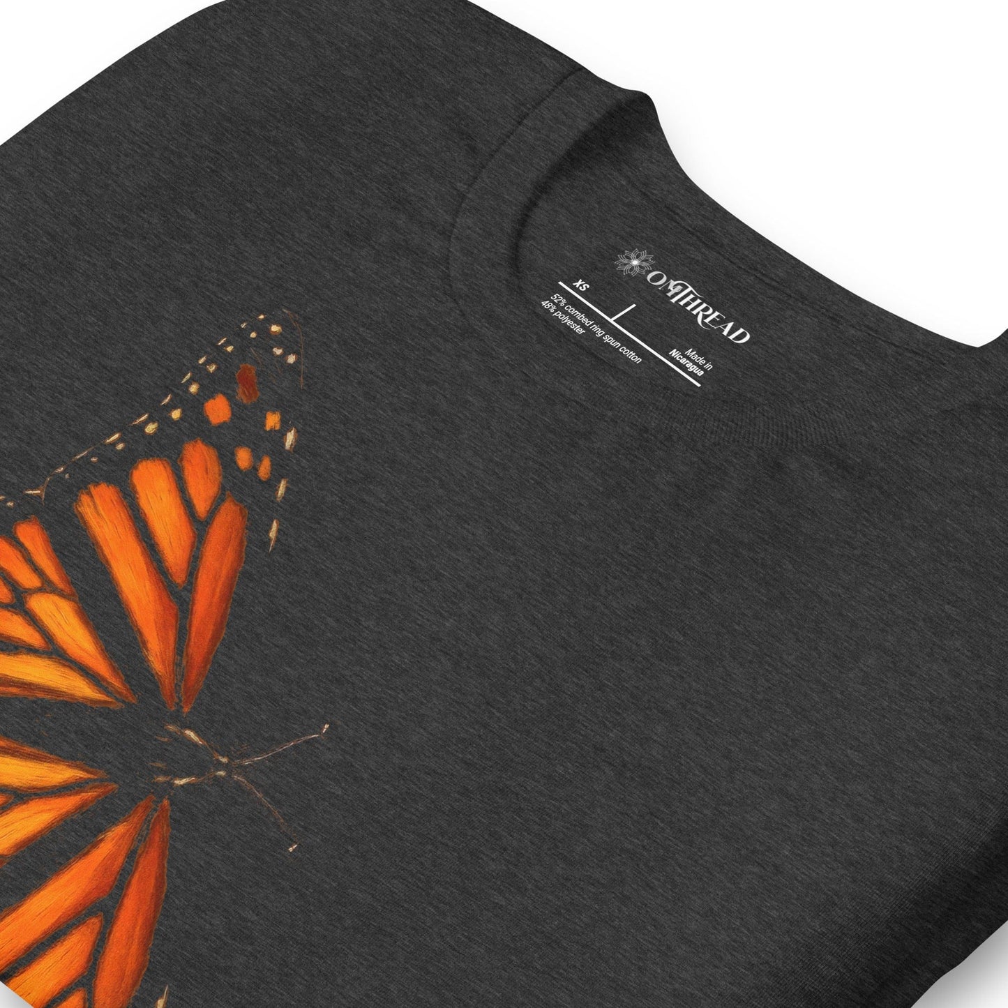 OMTHREAD Monarch Butterfly T Shirt Nature Conservation Tee for Butterfly Lovers