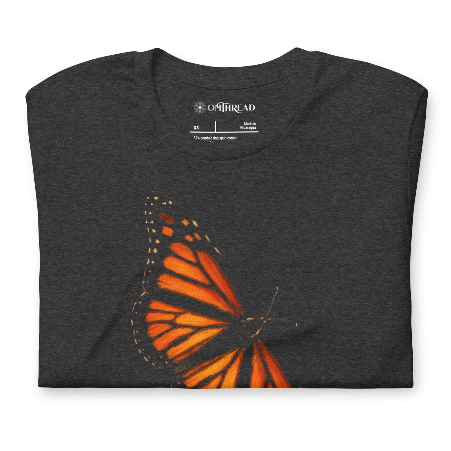 OMTHREAD Monarch Butterfly T Shirt Nature Conservation Tee for Butterfly Lovers