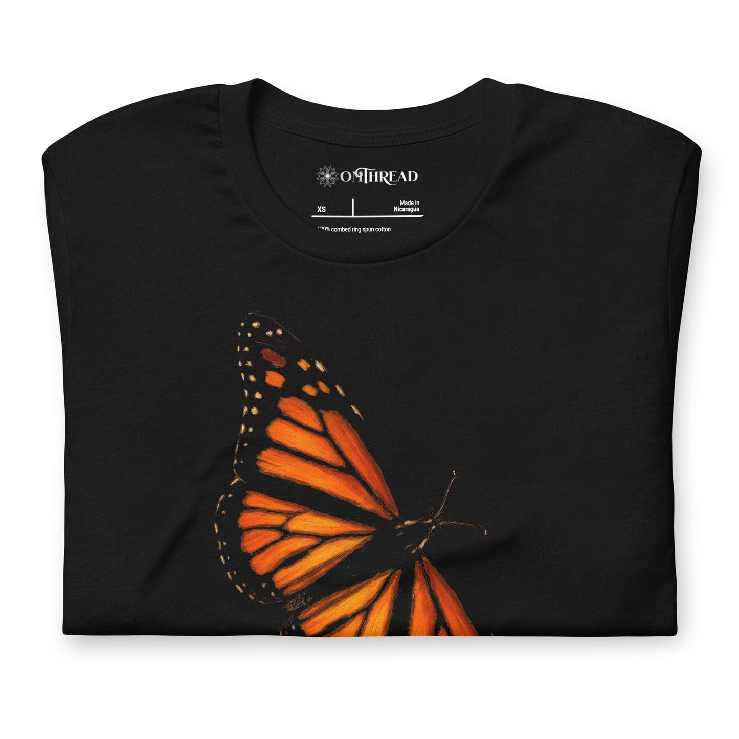 OMTHREAD Monarch Butterfly T Shirt Nature Conservation Tee for Butterfly Lovers