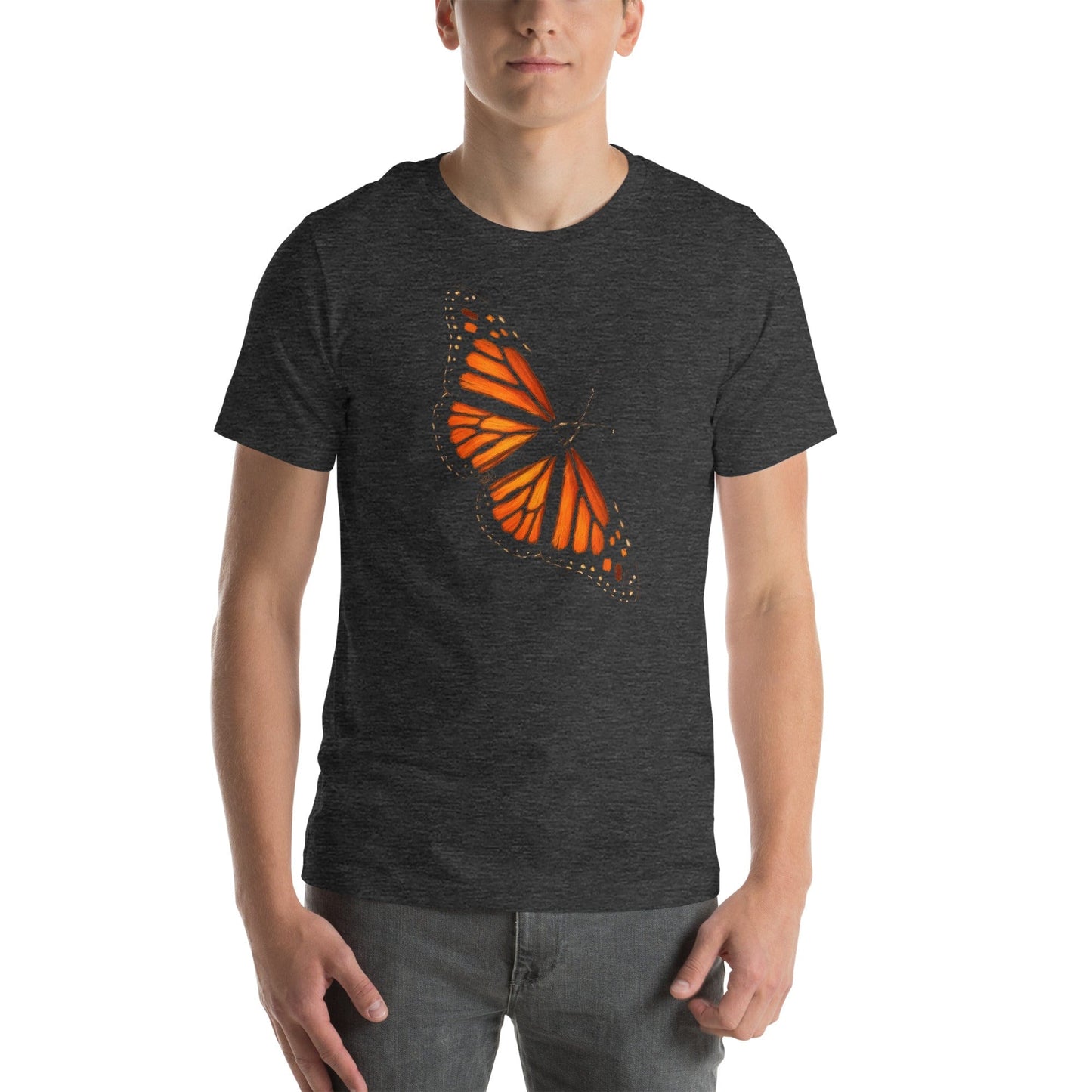 OMTHREAD Monarch Butterfly T Shirt Nature Conservation Tee for Butterfly Lovers